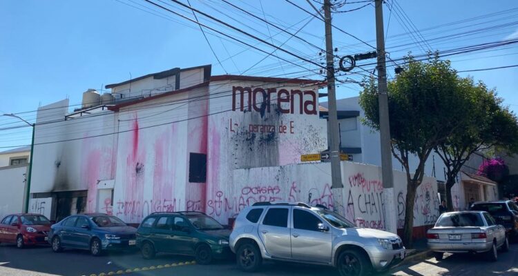 Morena Presenta Denuncia Penal Por Vandalismo En Oficinas de Toluca.