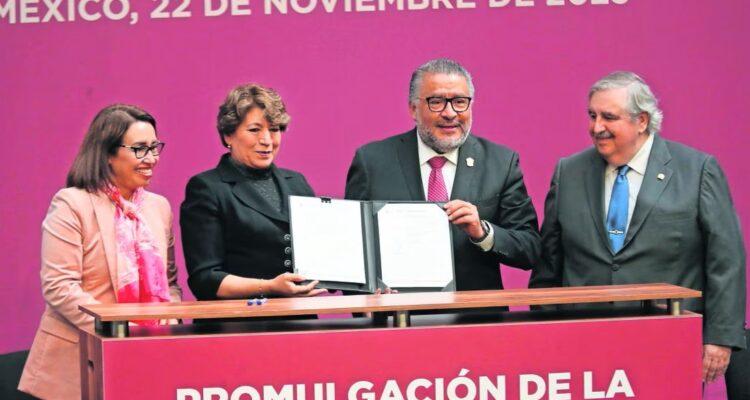 Promulga Delfina Gómez la Ley de Justicia Cívica