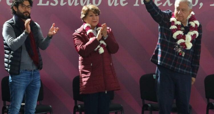 Presidente López Obrador y gobernadora Delfina Gómez garantizan entrega de programas sociales