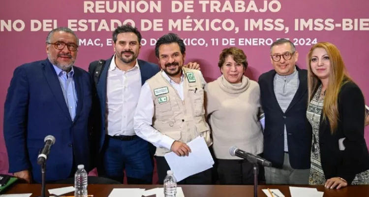 El IMSS Bienestar llegará al Estado de México: Delfina Gómez y Zoé Robledo se reúnen