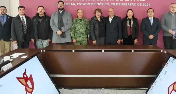 Delfina Gómez instala mesa para la paz en Jocotitlán, ya van 26 en Edomex
