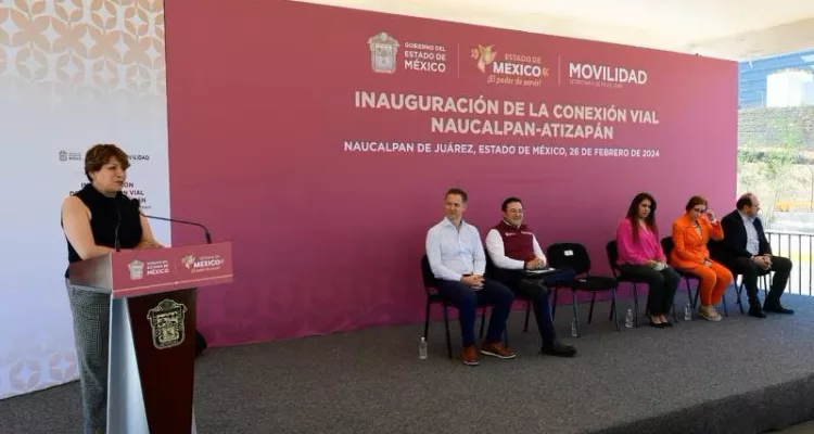 Gobernadora Delfina Gómez inaugura conexión Atizapán-Naucalpan; invierte 627 millones de pesos