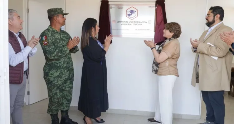 Delfina Gómez inaugura Centro de Videovigilancia en Temoaya