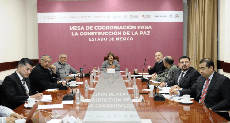 Las acciones de la Mesa de Coordinación para la Construcción de la Paz garantizan la seguridad y la tranquilidad en el Estado de México: Delfina Gómez Álvarez