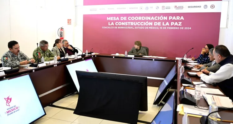 Instala Delfina Gómez Mesa de Coordinación para la Construcción de la Paz en Coacalco