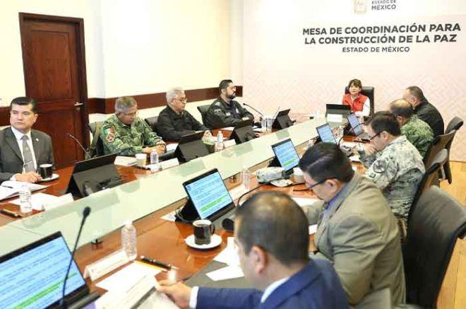 Supervisa Delfina Gómez estrategia de seguridad en Mesa para Construcción de Paz