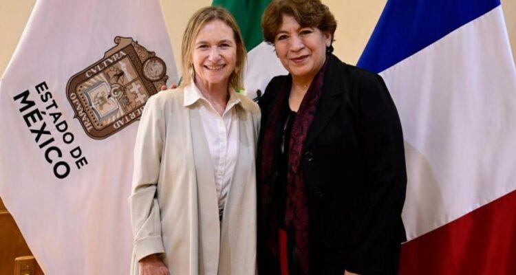 Delfina Gómez se reúne con embajadora de Francia en México; abordan proyectos de movilidad, inversiones y educación