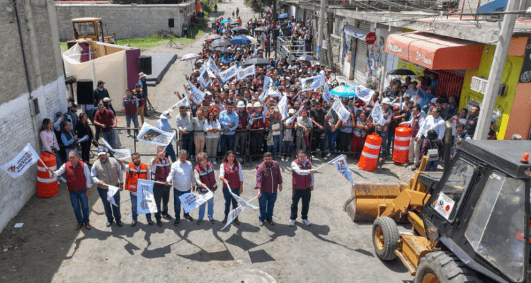 Delfina Gómez da banderazo a obras en Chimalhuacán