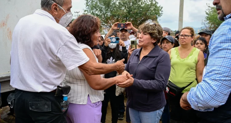 Supervisa Gobernadora Delfina Gómez atención a afectada por lluvias en EdoMex