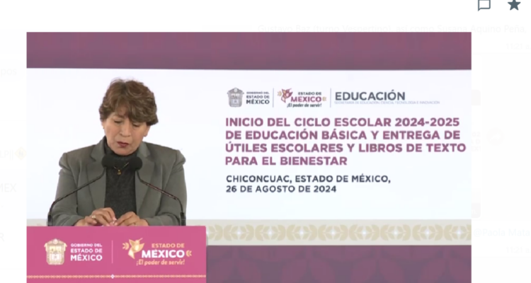 Inicia Delfina Gómez ciclo escolar 2024-2025 en Edomex