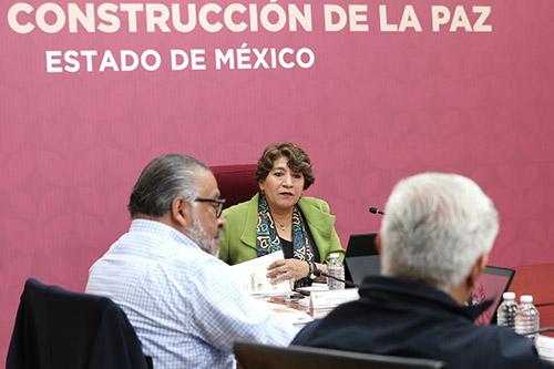 Gobernadora Delfina Gómez Álvarez llama a combatir la corrupción como parte de la estrategia de la Mesa de Coordinación para la Construcción de la Paz