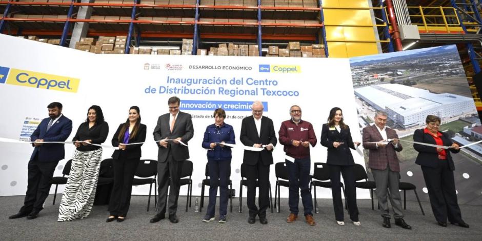 Delfina Gómez atrae inversión de 1,200 mdp con la inauguración del Centro de Distribución Regional de Coppel en Texcoco