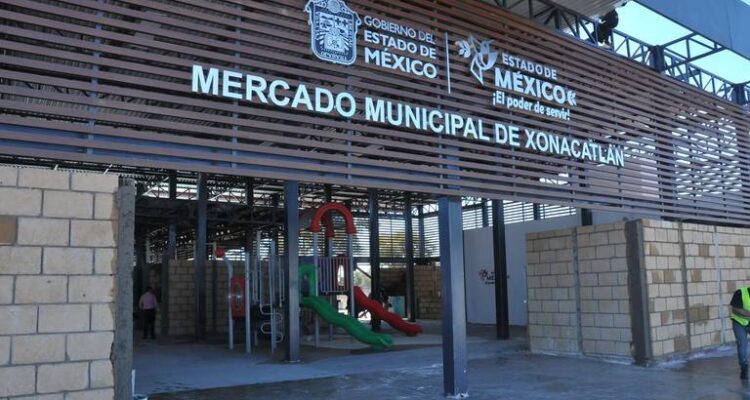 Delfina Gómez inaugura nuevo Mercado Municipal en Xonacatlán