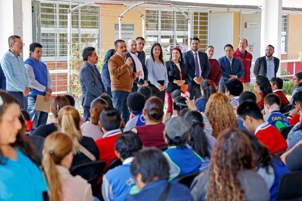 Construye Delfina Gómez nuevo plantel de la Universidad Mexiquense del Bicentenario en Tepetlaoxtoc