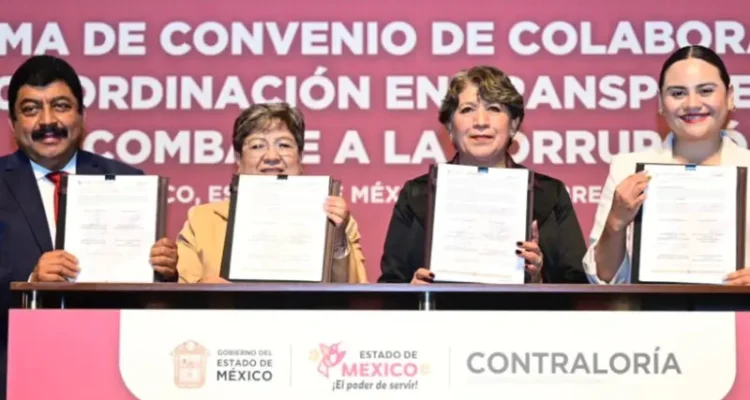 Delfina Gómez refuerza transparencia y firma acuerdo anticorrupción en el Edomex