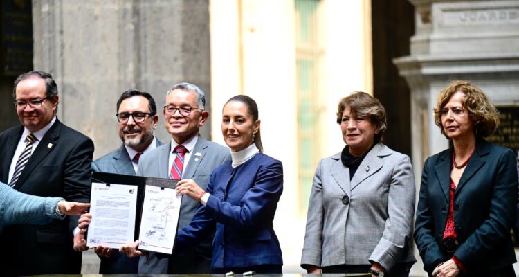 Delfina Gómez firma acuerdo “Bachillerato Nacional para Todas y Todos”