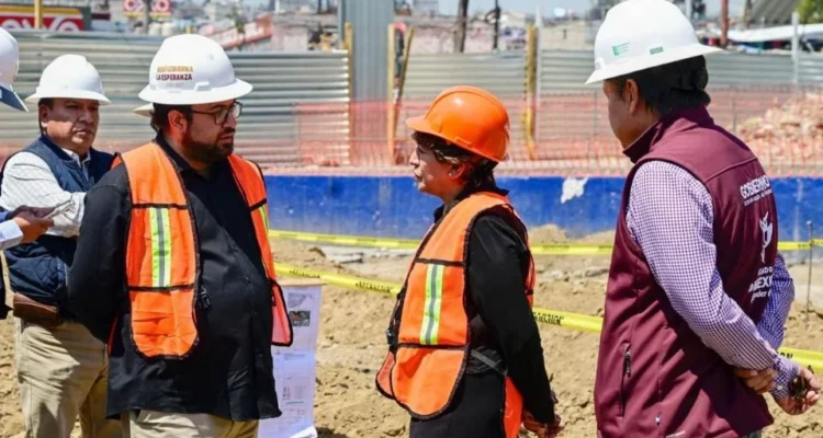 Delfina Gómez supervisa obras de Línea 3 del Mexicable Naucalpan-Cuatro Caminos; ¿cuándo se inaugura?