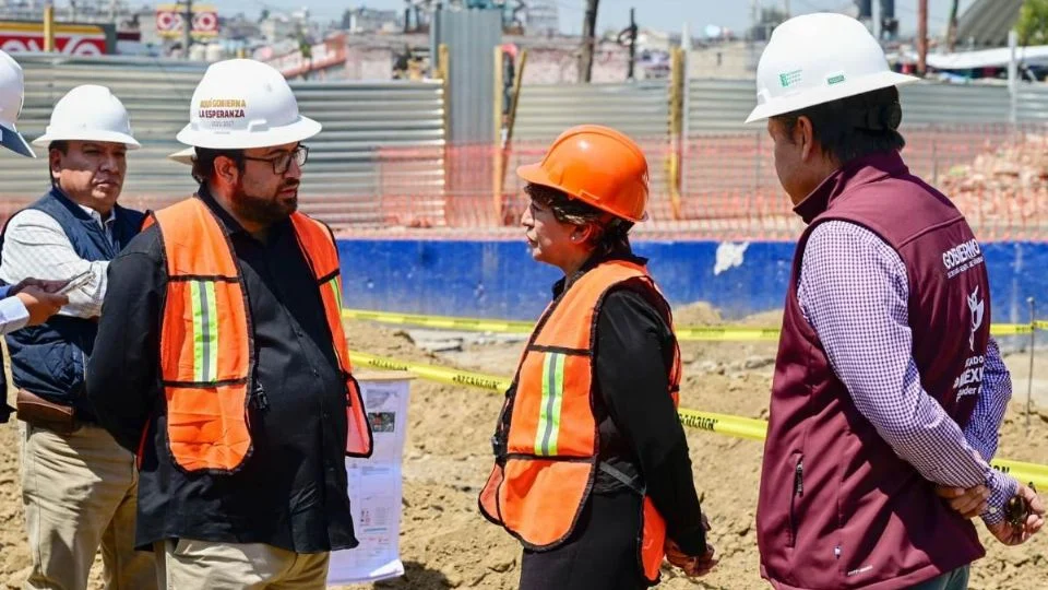 Delfina Gómez supervisa obras de Línea 3 del Mexicable Naucalpan-Cuatro Caminos; ¿cuándo se inaugura?