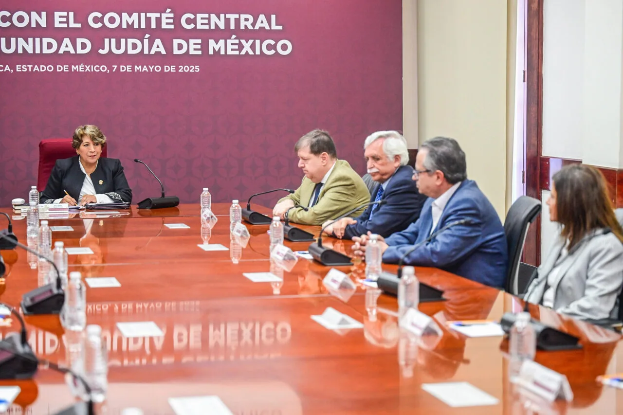 Gobernadora Delfina Gómez Álvarez se reúne con el Comité de la Comunidad Judía de México