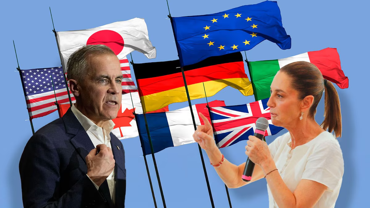 Primer ministro de Canadá invita a Sheinbaum a la cumbre del G7 de cara a la negociación del T-MEC