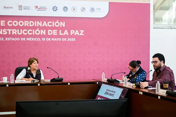 La gobernadora Delfina Gómez Álvarez reconoció el trabajo coordinado de las instancias de seguridad federales, estatales y municipales representadas en la Mesa de Coordinación para la Construcción de la Paz, que permitió una disminución de 15 por ciento en los delitos de alto impacto en Naucalpan.