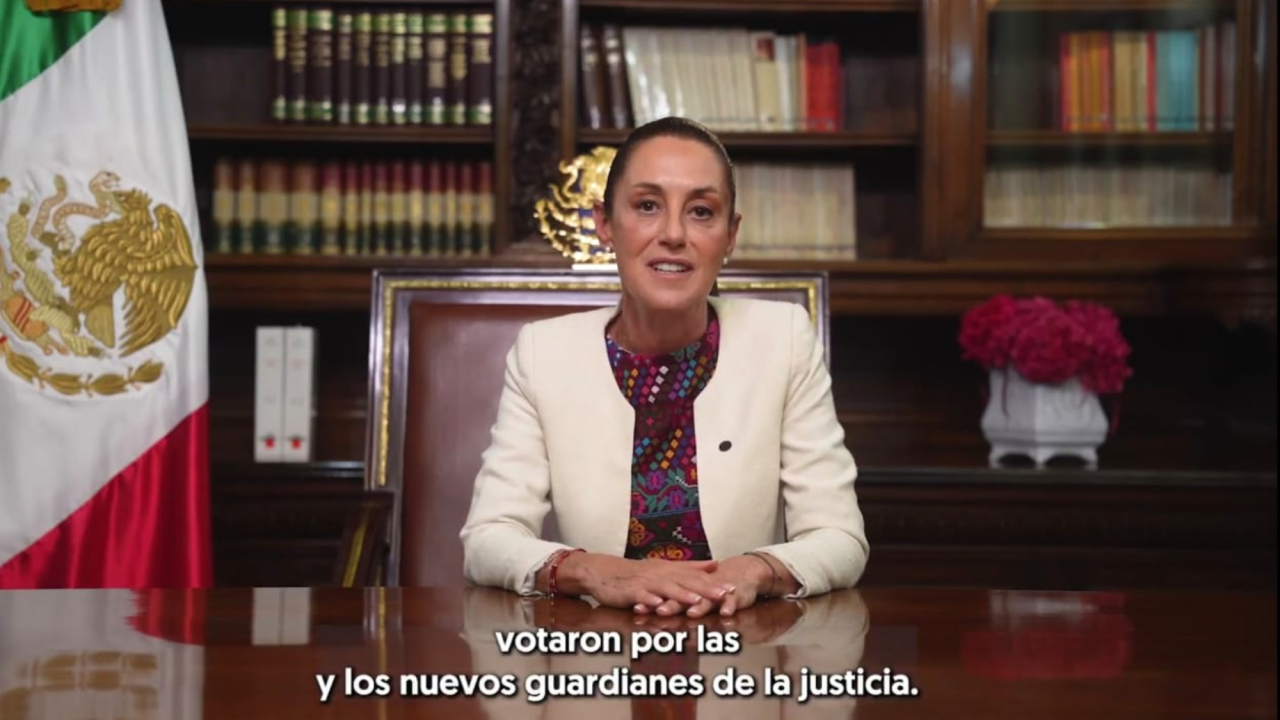 México es un país cada vez más justo y democrático: Claudia Sheinbaum tras Elección Judicial 2025