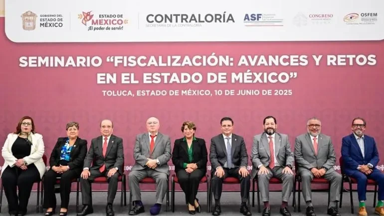 Inauguró Delfina Gómez seminario de fiscalización